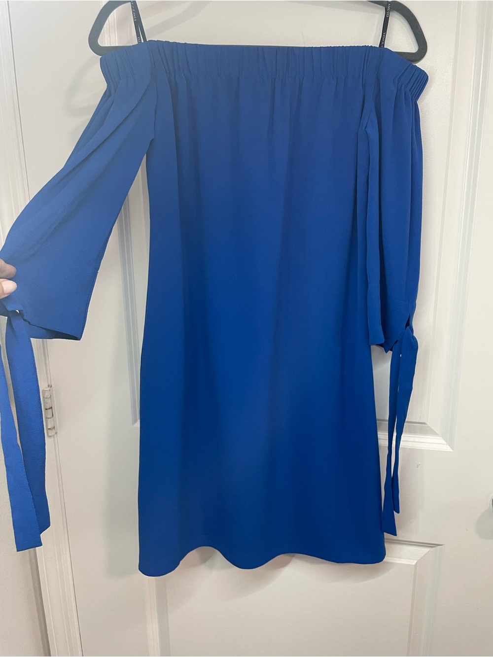 Vince Camuto Royal Blue Off-the-Shoulder Tie Sleeve Dress Size 2
